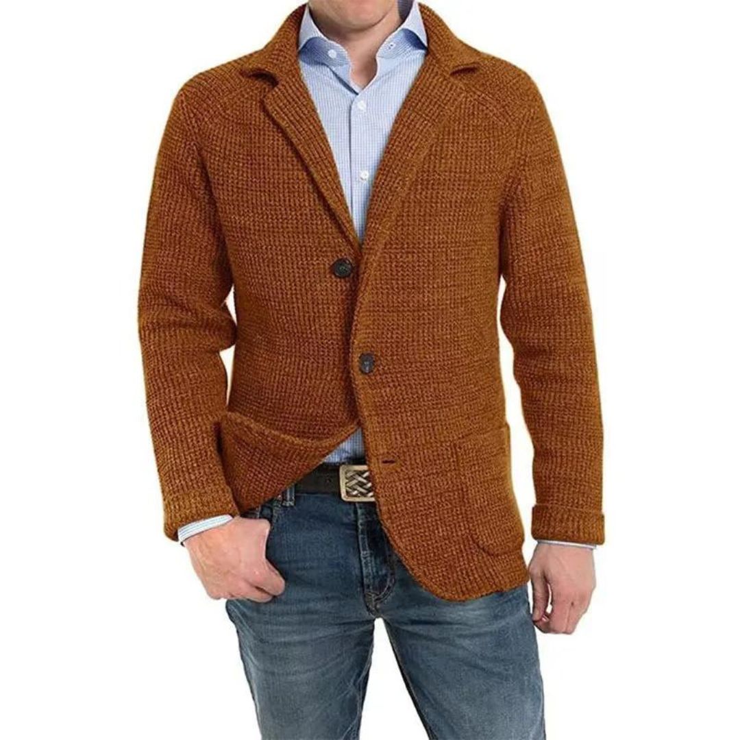 Strukturierter Strickblazer von Ulysa mit Revers