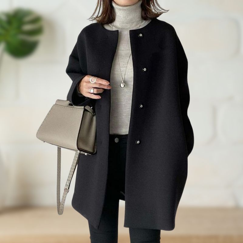 Krohn-e | Minimalistische Wollmantel Elegant und Warm Zeitloses Design