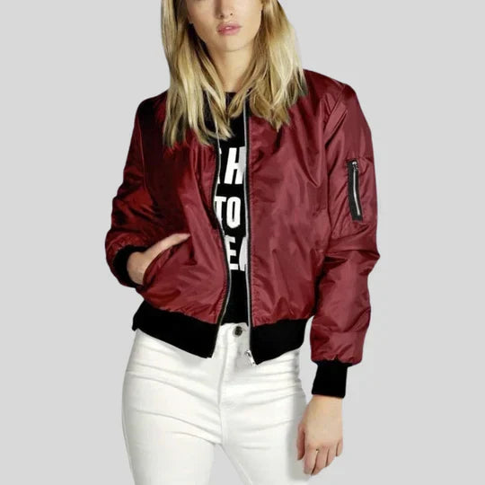 Enid Jacke mit Rundhalsausschnitt