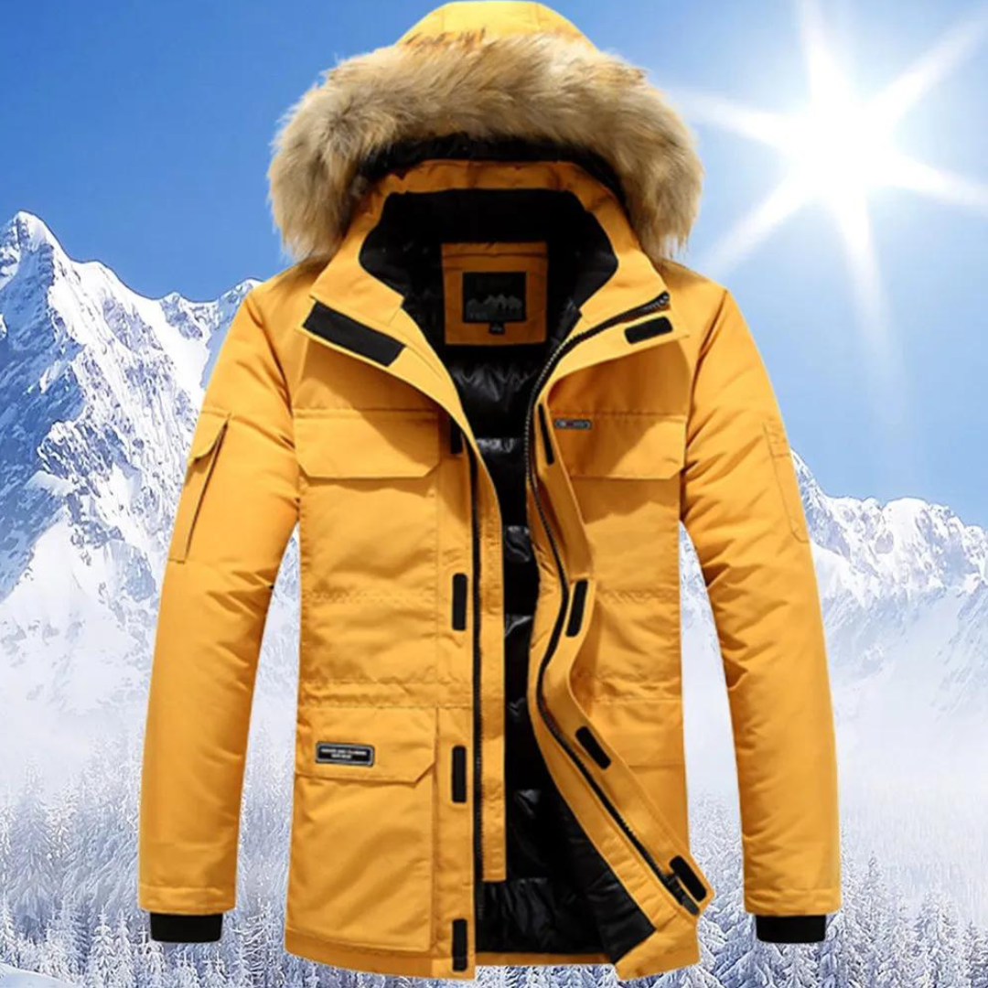 Krohn-e | Parka Herren mit Pelzukragen
