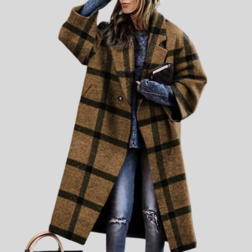 Krohn-e | Langer Wintermantel – Karlina Warmes Layering-Stück