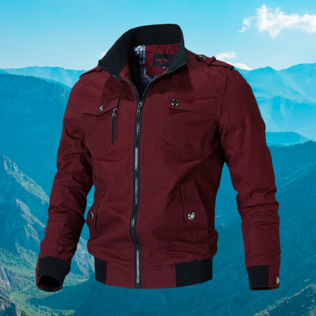 Krohn-e | Bomberjacke mit Stilvollem Reißverschluss