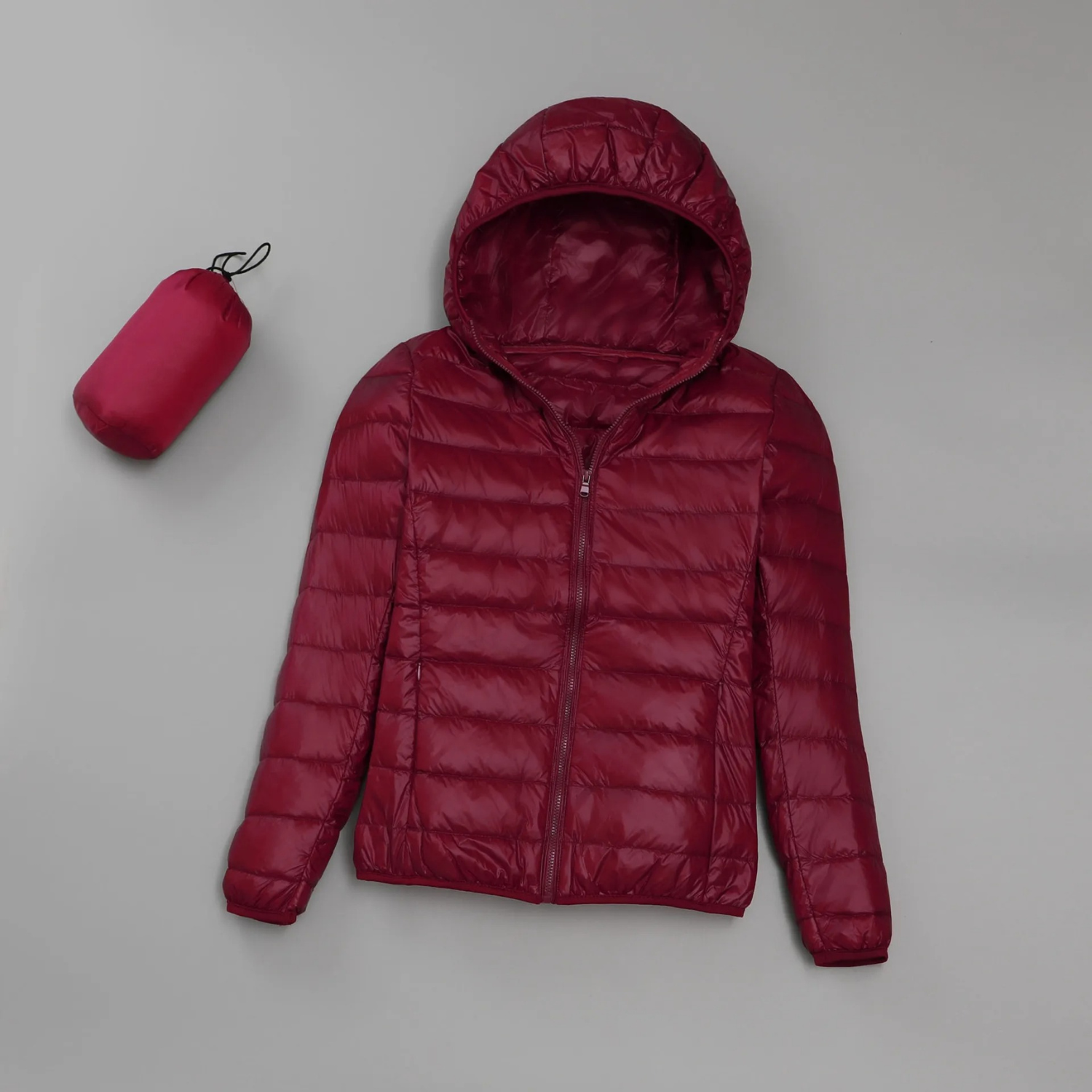 Krohn-e | Leichtgewichtjacke mit Kapuze Polyester Ideal für Den Alltag