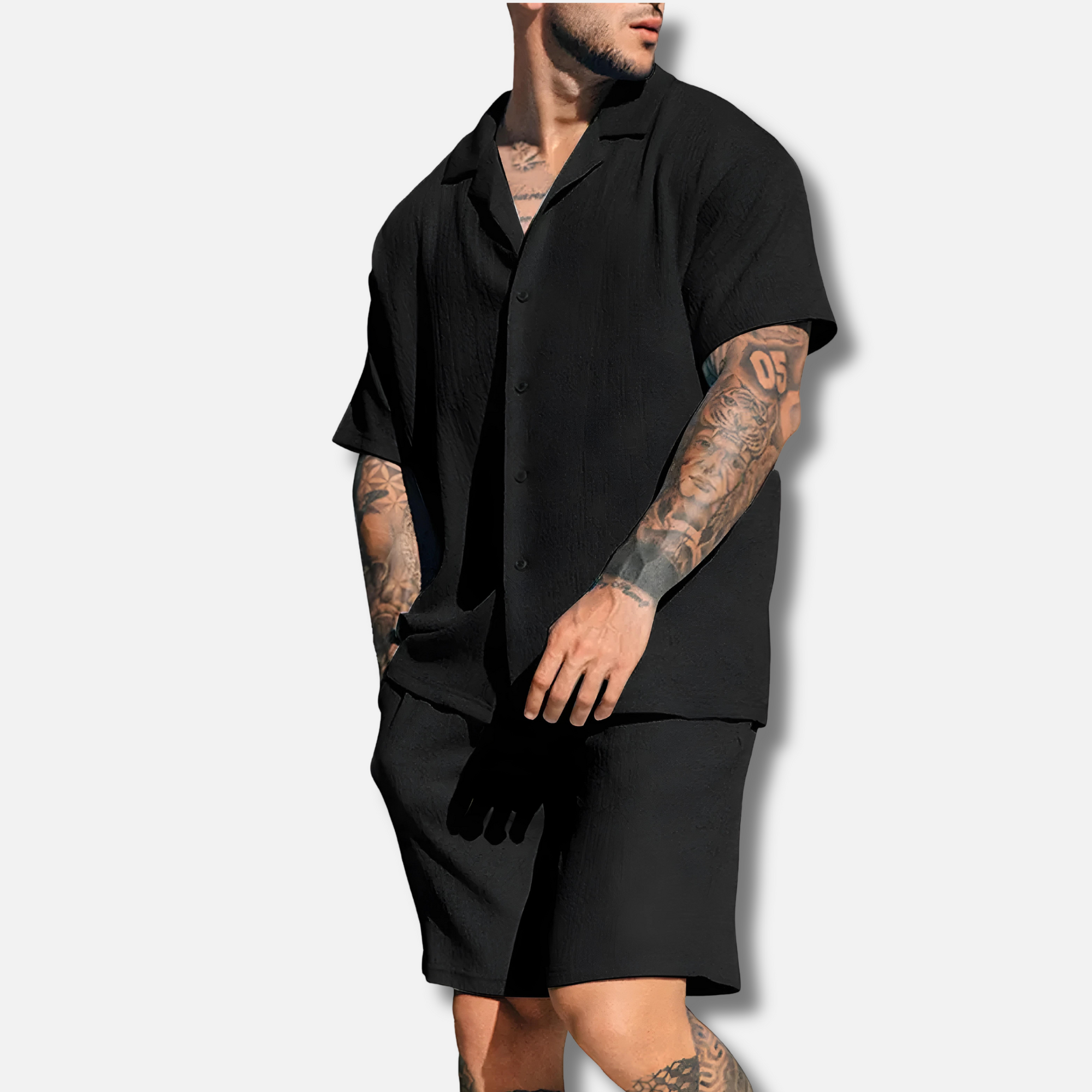 Männer-Leinenhemd und -Hose