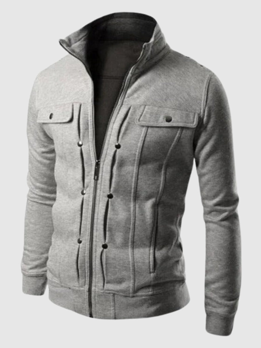Krohn-e | Herrenjacke Baumwolle Klassisch und Bequem