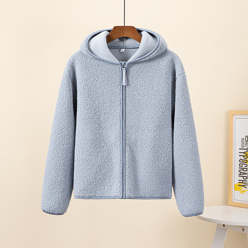 Krohn-e | Kapuzenjacke mit Reißverschluss und Weichem Sherpa Stoff, Fleece Weste