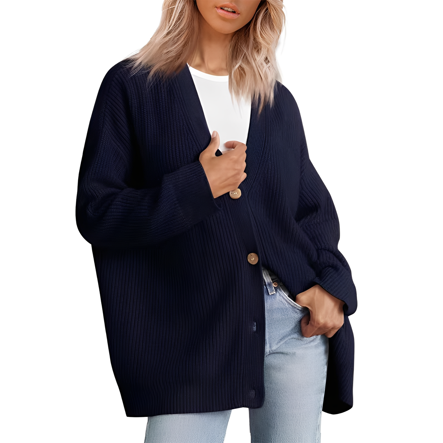 Krohn-e | Lässiger Oversize Cardigan für Frauen