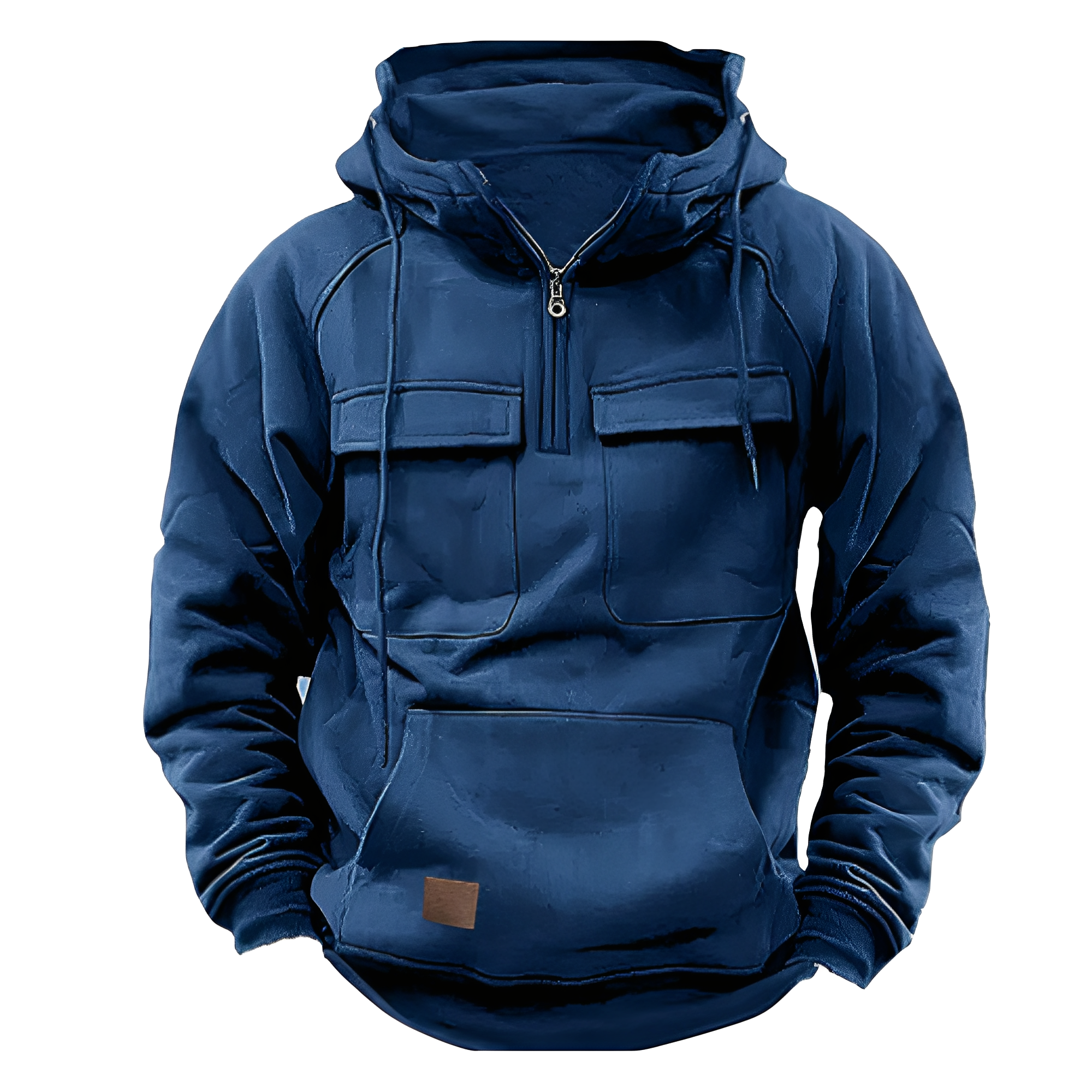 Krohn-e | Klassischer Hoodie mit mehreren Taschen für Männer