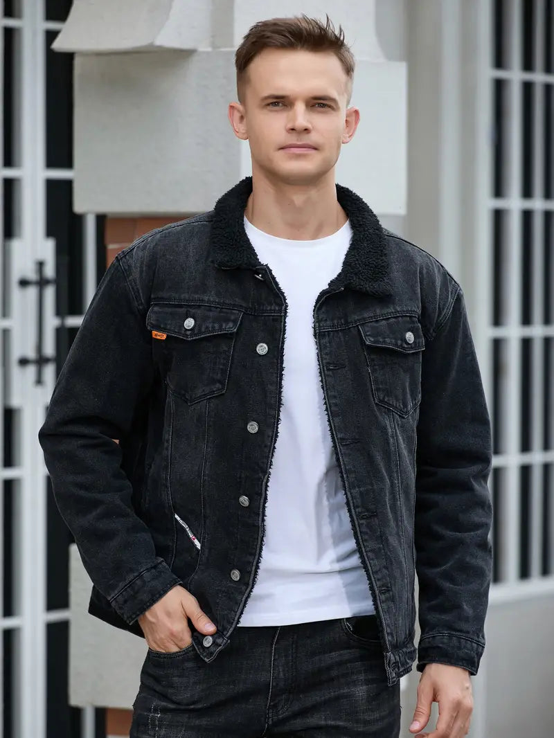 Krohn-e | Jeansjacke Casual für Herren