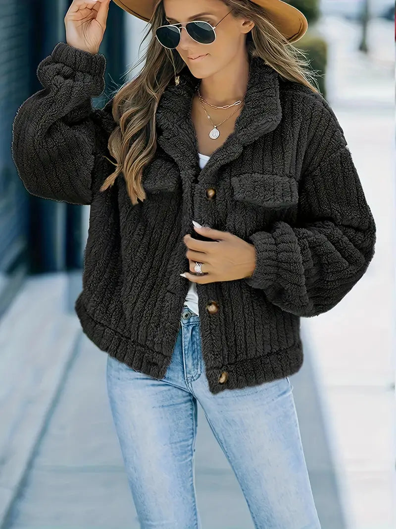 Krohn-e | Einfache Truckerjacke Aus Kunstfell