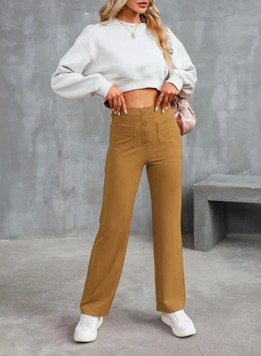 Nina Stretch-Hose mit hoher Taille
