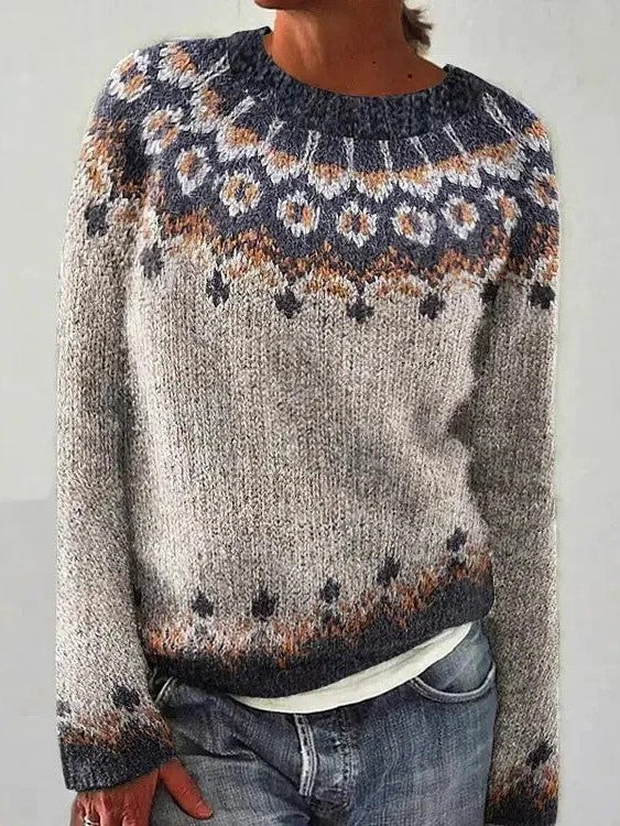 Devyn Pullover mit geometrischem Muster