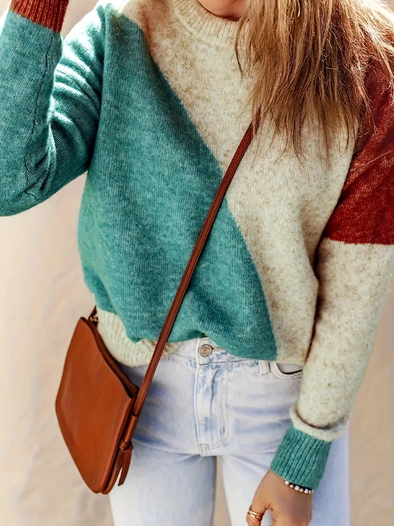 Krohn-e | Farbblock Pullover
