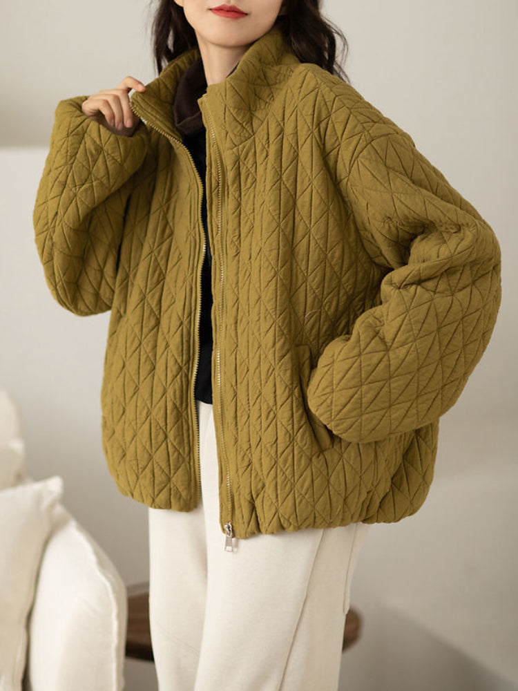 Krohn-e | Jacke mit Stehkragen und Seitentaschen
