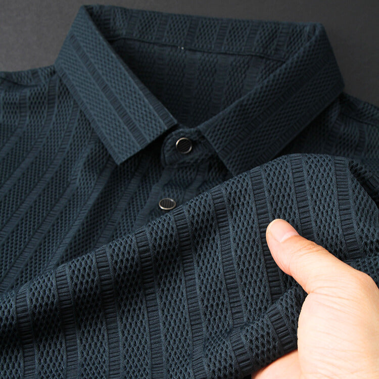 Hochwertiges Seidenpolohemd für Herren