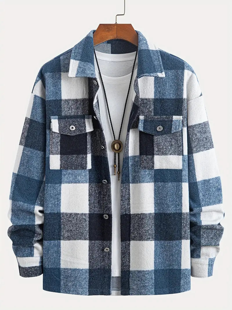 Keyrion: Vielseitiger Hemdmantel mit Knöpfen und Brusttaschen im klassischen Stil