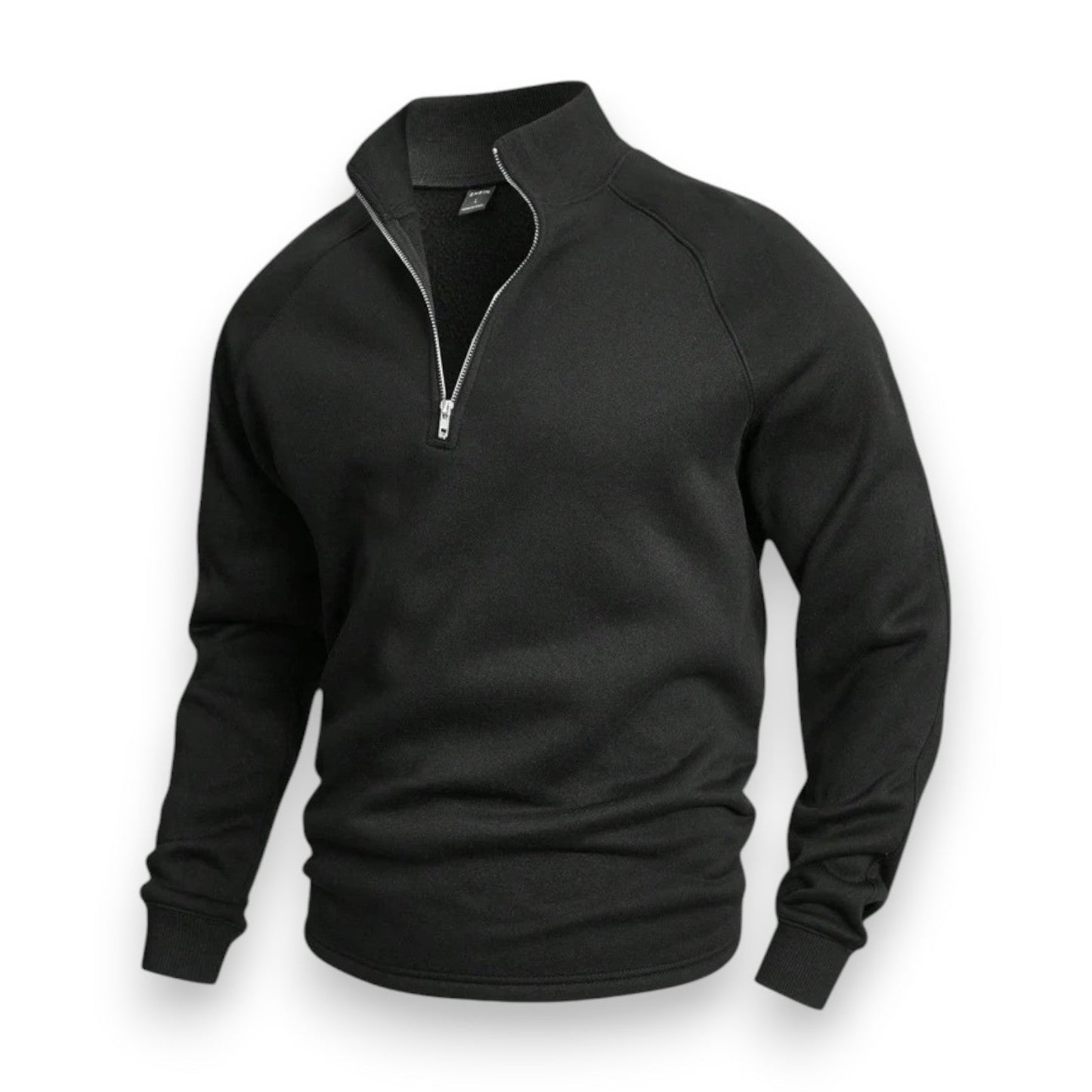 Krohn-e | Hochkragen Strickpullover Halb Reißverschluss Komfort und Stil