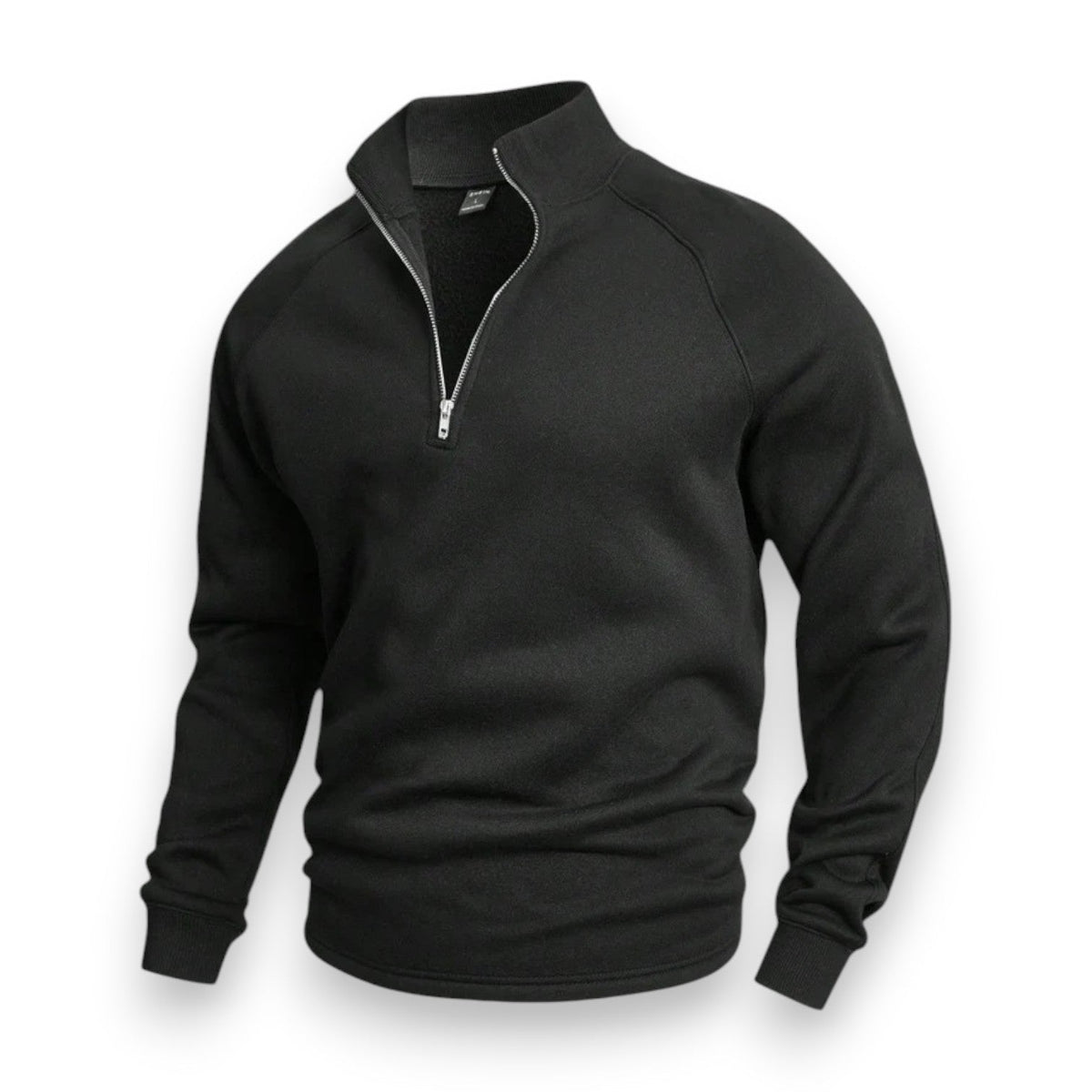 Krohn-e | Hochkragen Strickpullover Halb Reißverschluss Komfort und Stil