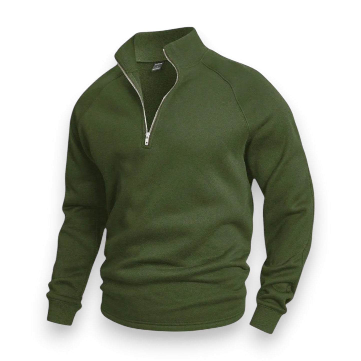 Krohn-e | Hochkragen Strickpullover Halb Reißverschluss Komfort und Stil