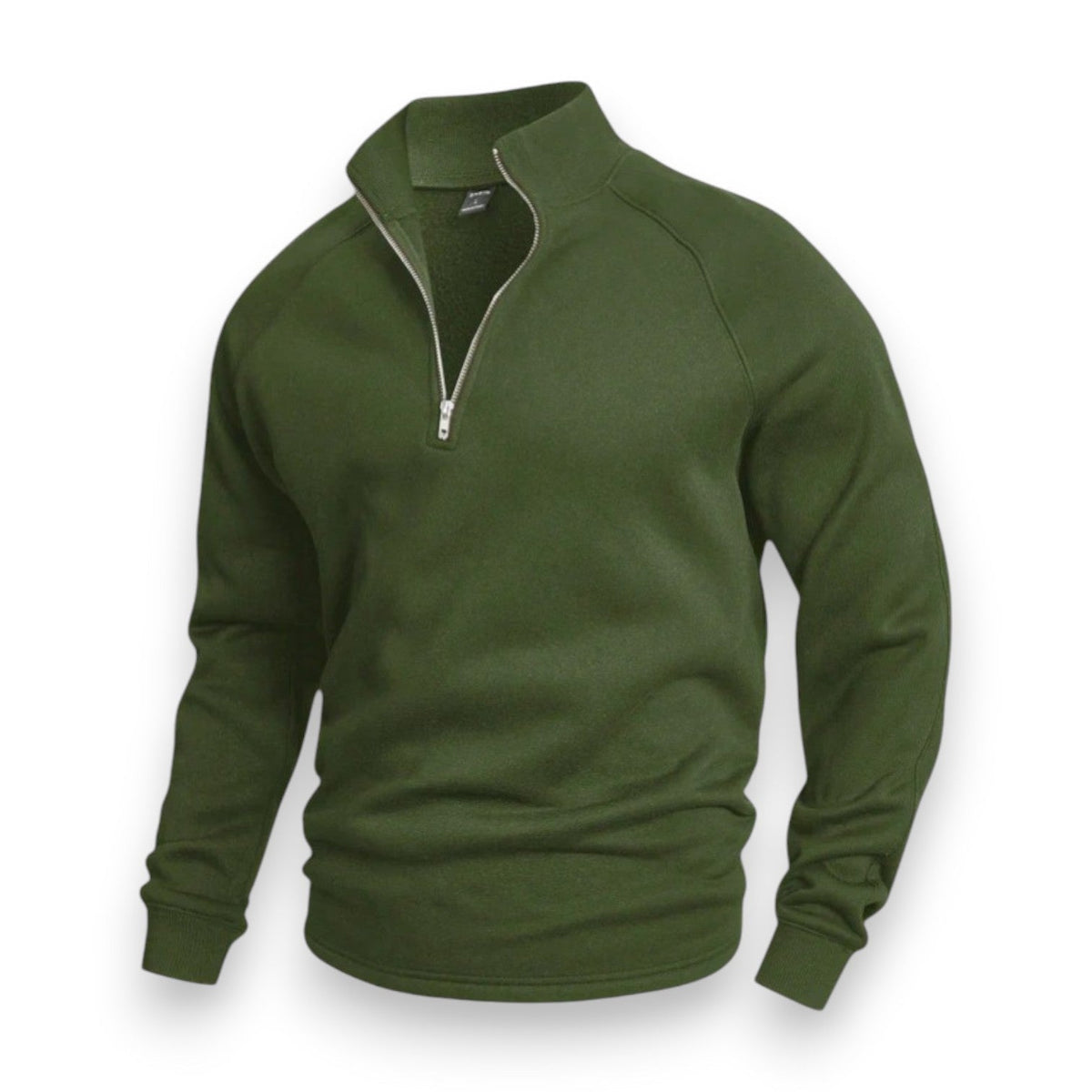 Krohn-e | Hochkragen Strickpullover Halb Reißverschluss Komfort und Stil