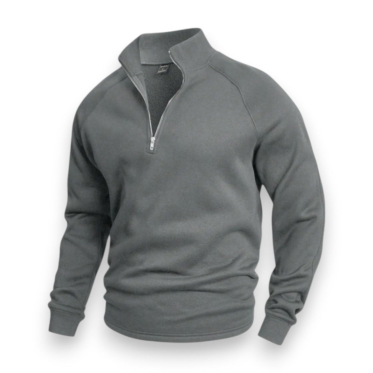 Krohn-e | Hochkragen Strickpullover Halb Reißverschluss Komfort und Stil