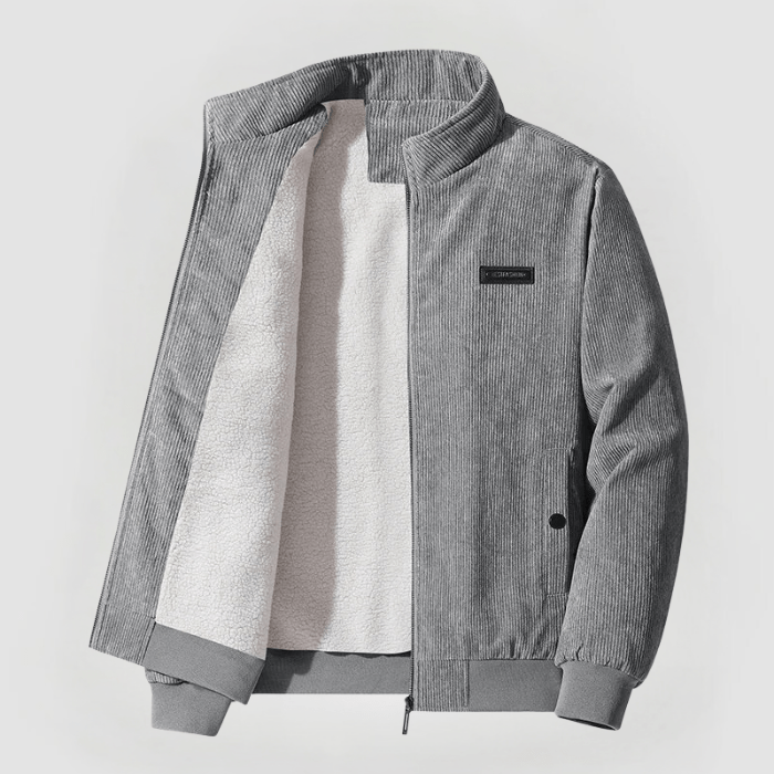 Krohn-e | Corduroy-jacke mit Teddyfutter Warm und Komfortabel Ideal für Kaltes Wetter