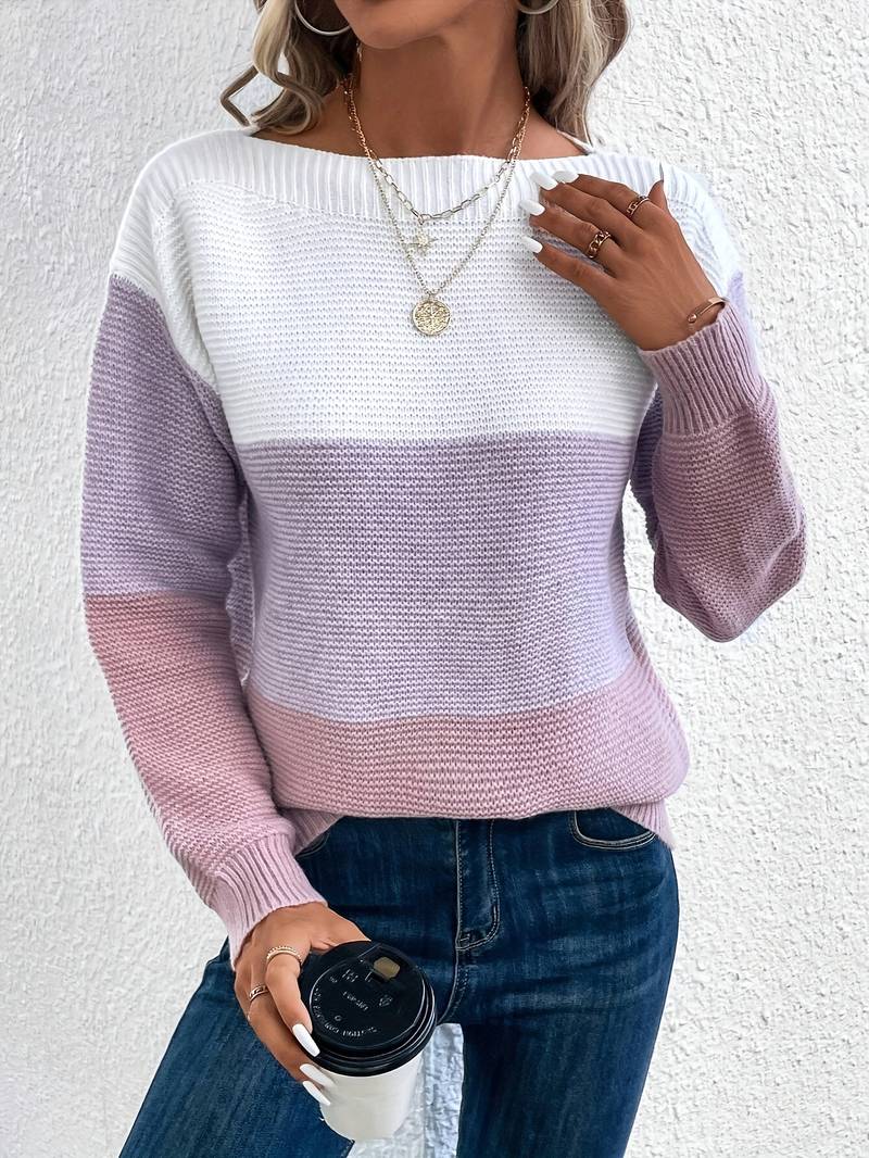 Lyra: Modischer Pullover mit Rundhals
