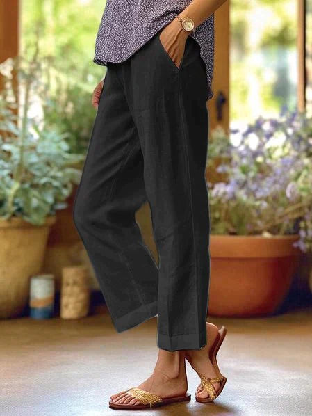 Leinen Sommerhose Oona für Damen