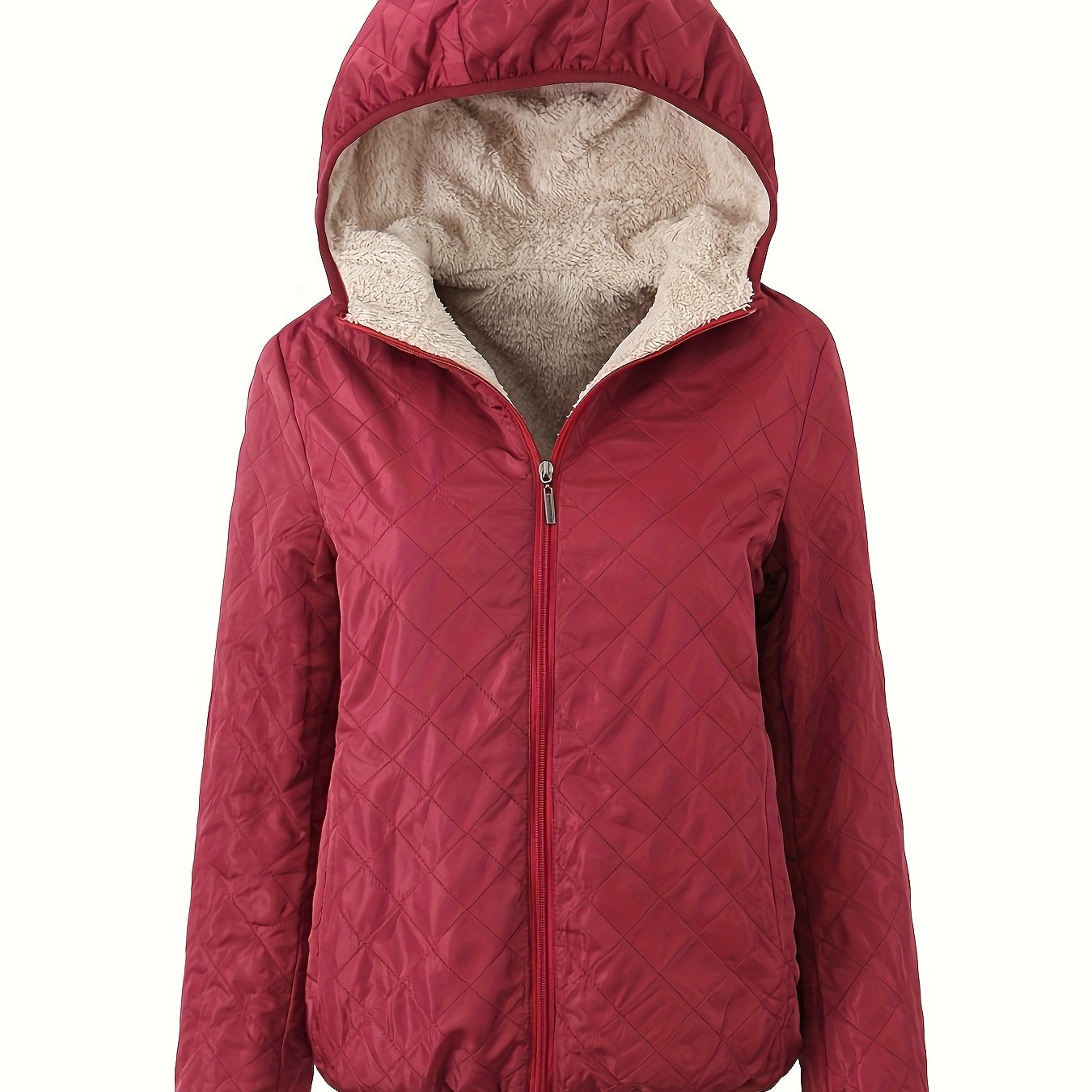 Krohn-e | Steppjacke mit Kapuze und Reißverschluss