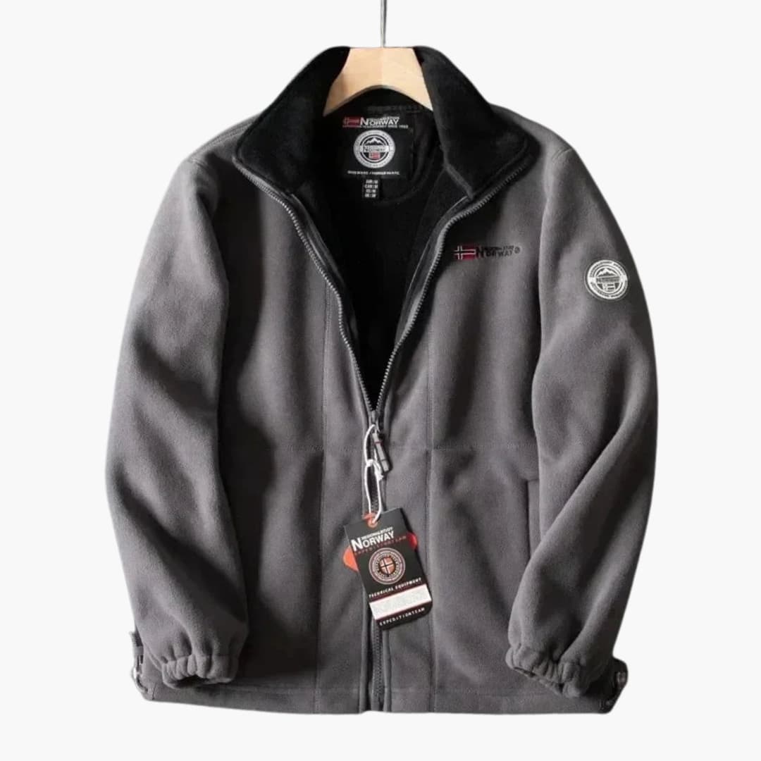 Fudus Langarm-Fleece-Pullover mit Reißverschluss