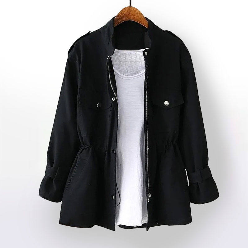 Krohn-e | Damen Taillierter Trenchcoat