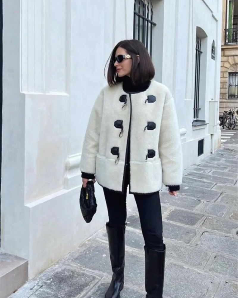 Krohn-e | Klassischer Woll Mantel Damen