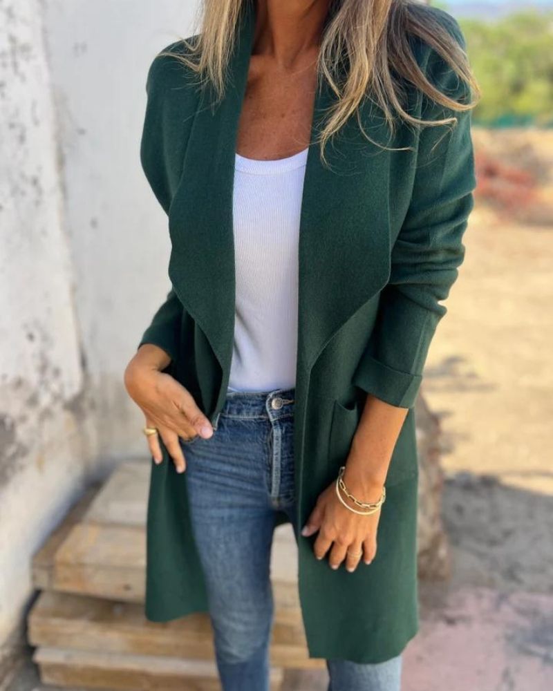 Krohn-e | Lässige Revercardigan Jacke