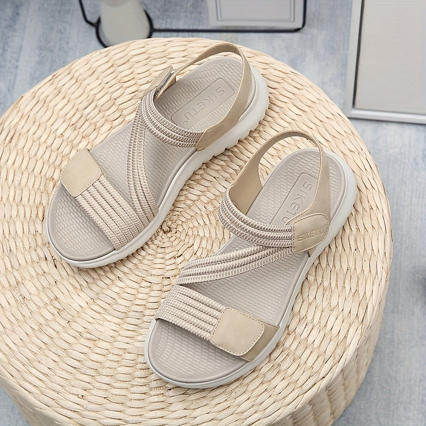 KROHN-E Damen Orthopädische Sandalen Fußgewölbe-Stütze Verstellbar