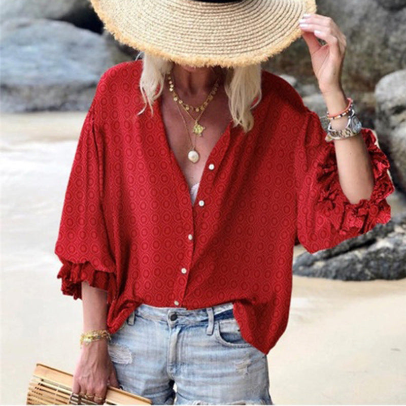 Nyra Bluse mit Knöpfen