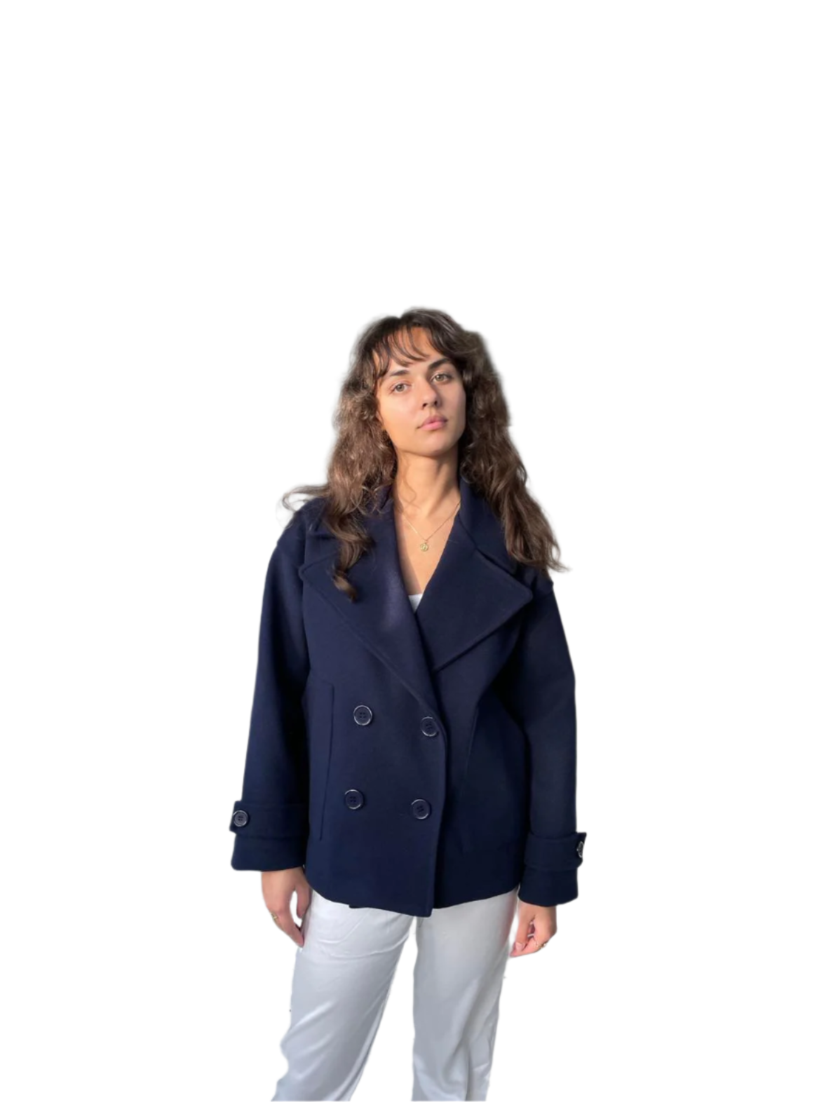 Krohn-e | Dunkelblauer Damen Trenchcoat für jeden Anlass