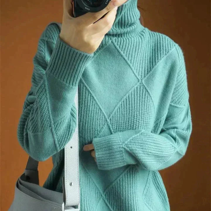 Olivia: Eleganter Rollkragenpullover
