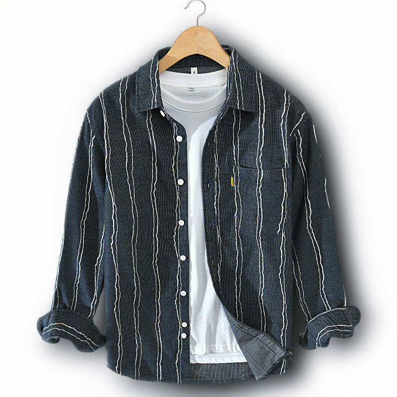 Fudus | Gestreiftes Vintage Hemd