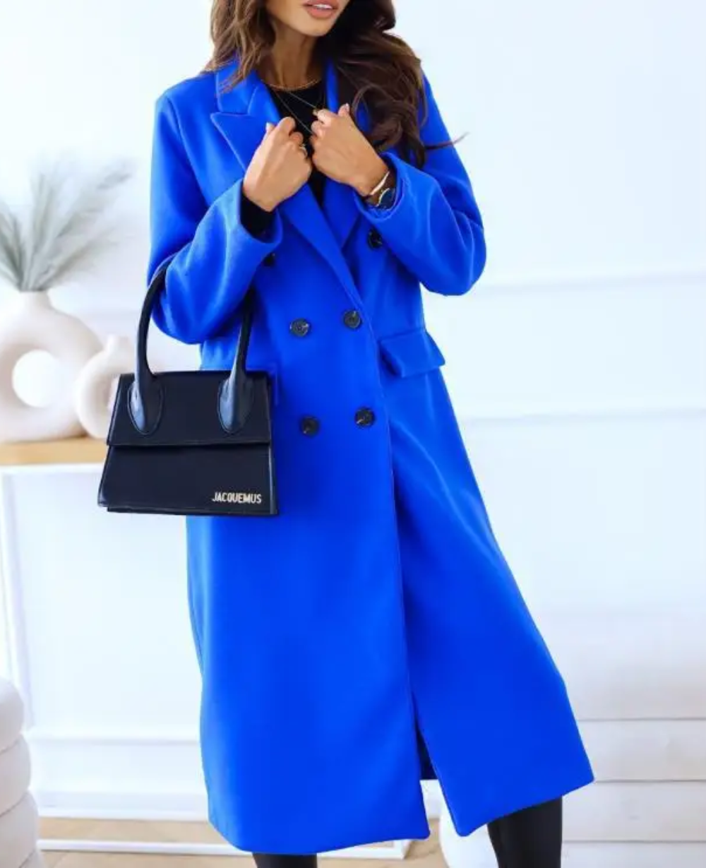Krohn-e | Lange Elegante Taillierte Trenchcoat Für Damen | Perfekt Für Herbst Und Winter