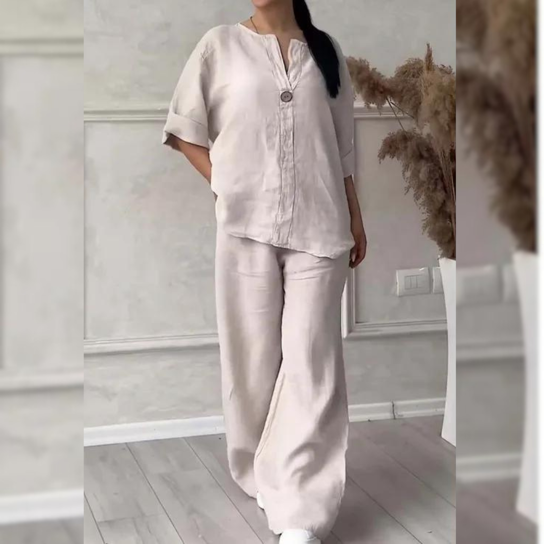 Sommerliches Leinen-Outfit Camille™ – bequem geschnitten