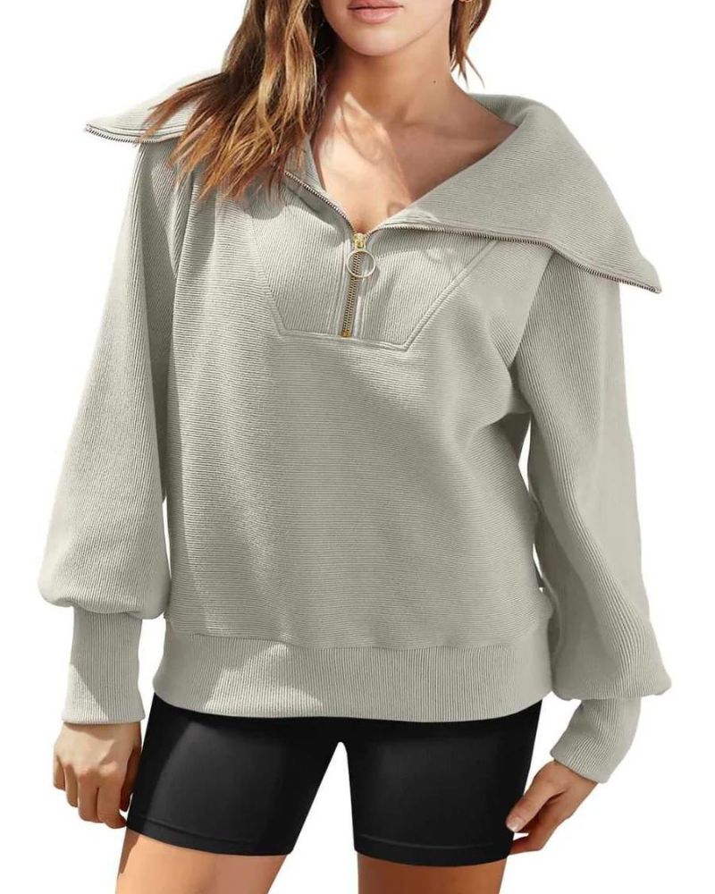 Krohn-e | Halbreißverschluss Vielseitiger Pullover