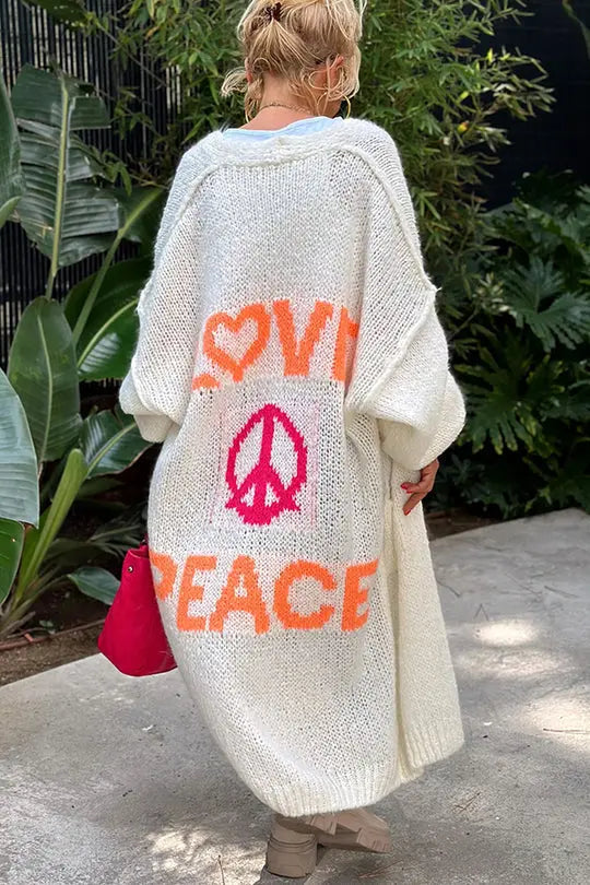 Krohn-e | Love & Peace Strickjacke