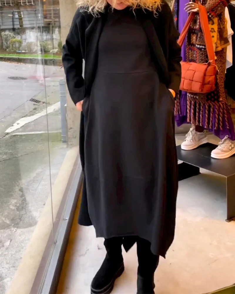 Krohn-e | Bequemes Kleid mit Taschen