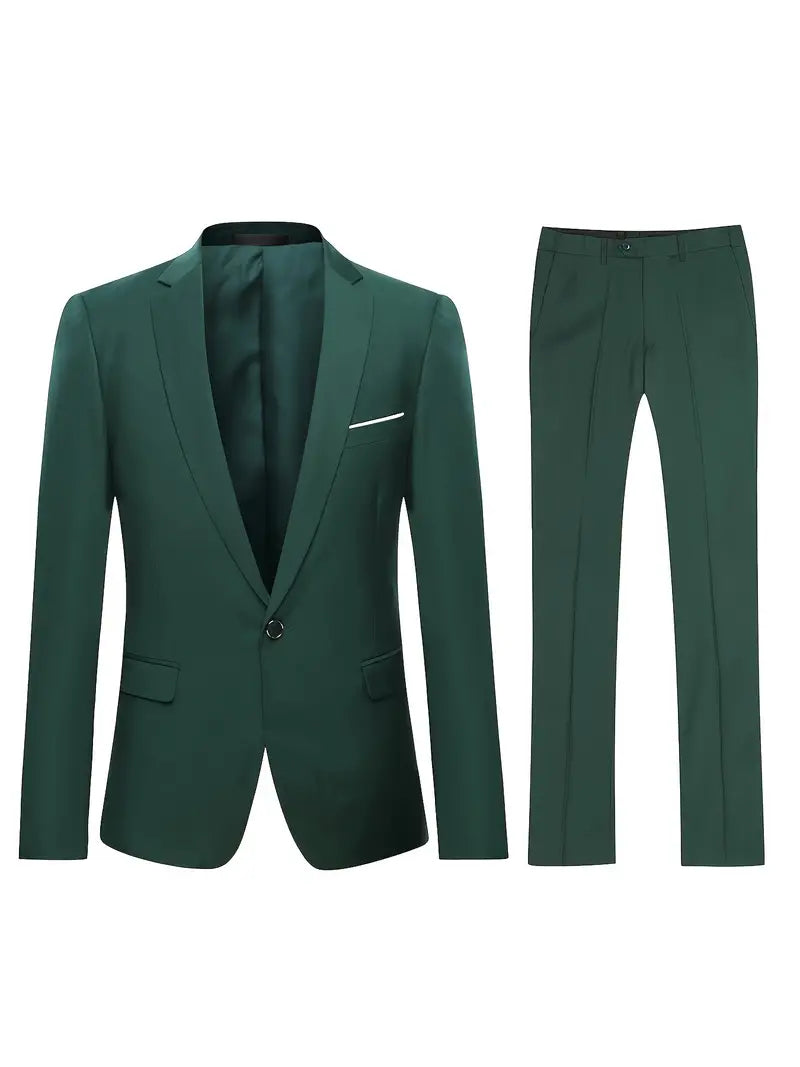 Klassischer, stilvoller Herrenanzug (Blazer und Hose) in zwei Teilen