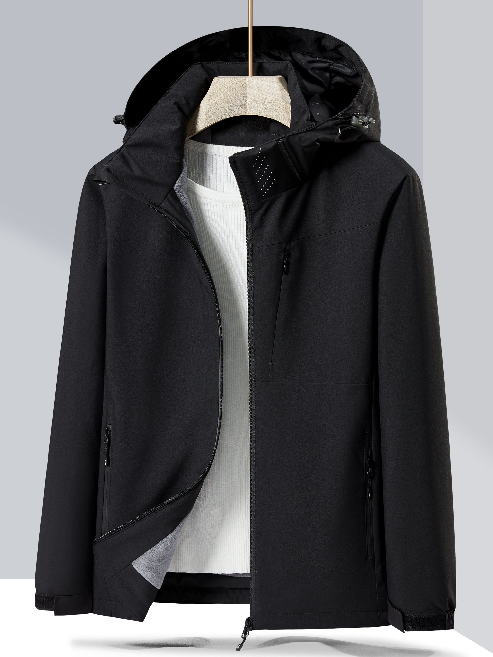 Krohn-e | Wasserdichter Winter-Casual mit Kapuze und Fleece-Futter für Frauen Ideal für Herbst und Winter