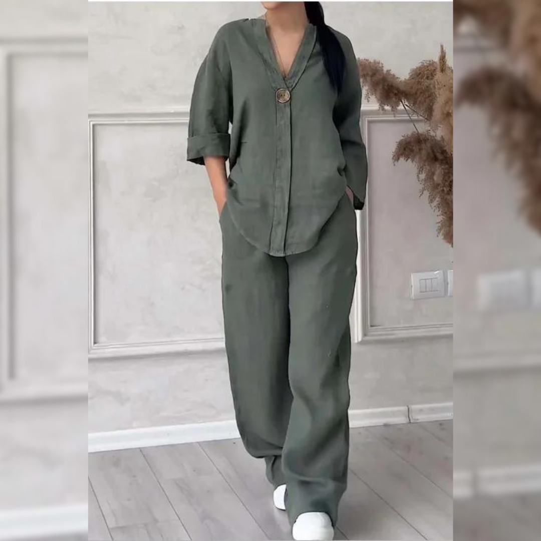 Sommerliches Leinen-Outfit Camille™ – bequem geschnitten