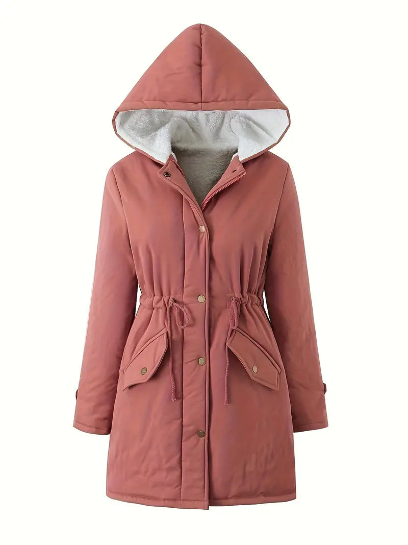 Krohn-e | Gefütterte Parkajacke mit Kapuze Winddicht und Warm Praktisches Design