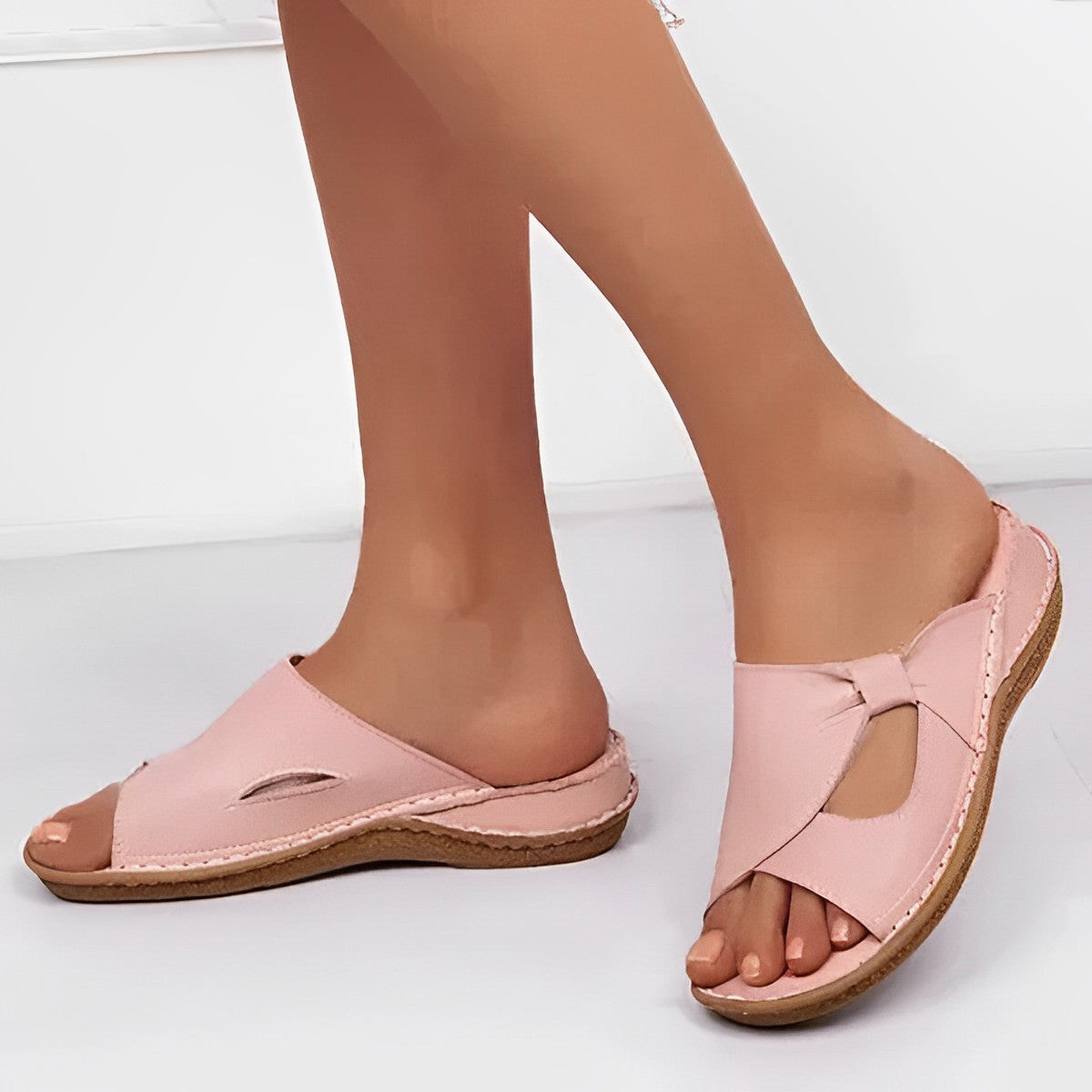 Komfortable orthopädische Ledersandalen Kathlyn