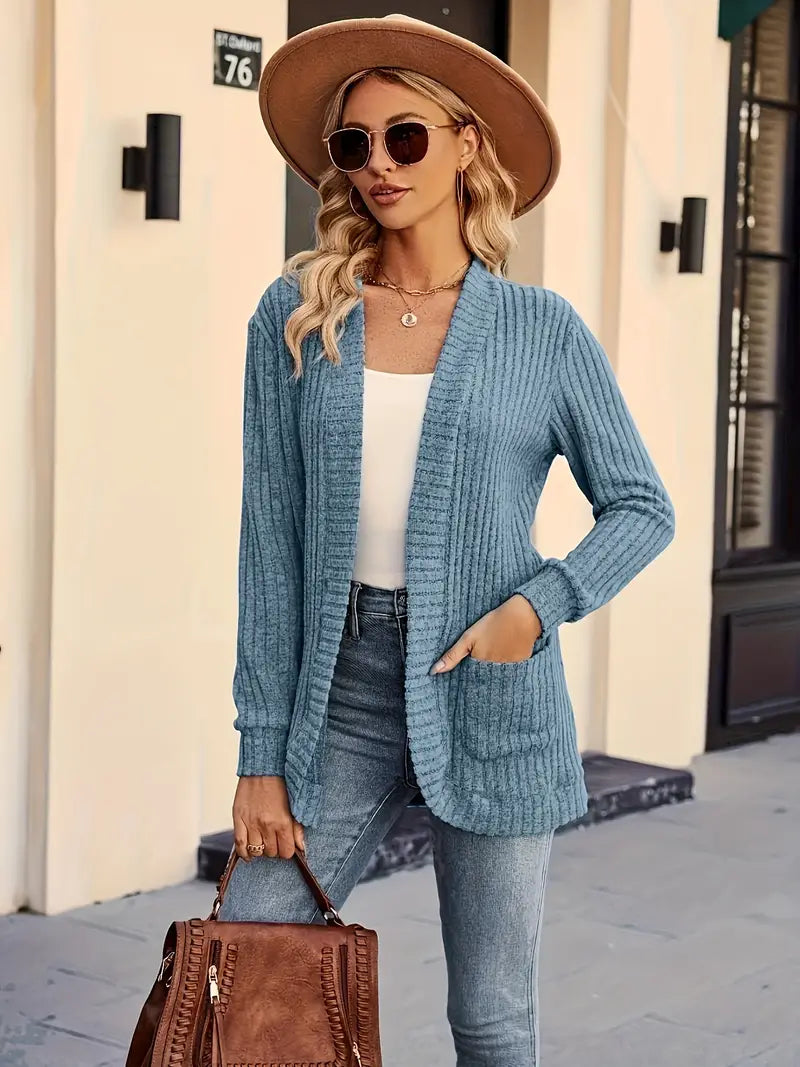 Nevin: Langarm-Strickjacke