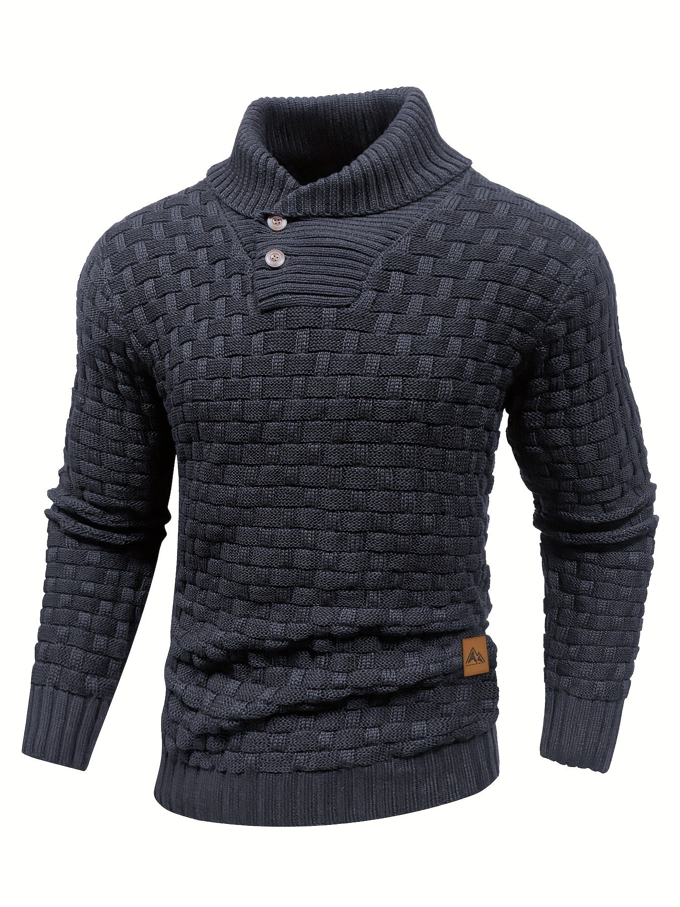 Krohn-e | Strickpullover mit Geflochtenem Muster Klassisch und Bequem Perfekt für Den Alltag